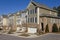 Row of townhomes with garages