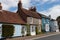 A row of traditional English cottages in an old english village