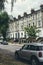 A row of typical British Georgian terrace houses in London