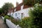 Row of typical old wooden Essex houses