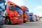 Row of Used Scania Trucks