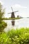 Row of windmills in Kinderdijk, the Netherlands