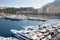 Row of yachts in Monaco Port