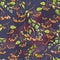 Rowan seamless pattern