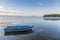 Rowboat on a Misty Lake in Autumn - Ontario, Canada