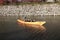 Rowboat tour for the tourist on the canal in front of the Himeji Castle.