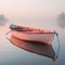 a rowboat on the water