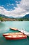 Rowboats on Lake Brienz, Berne Canton, Switzerland