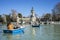 Rowboats, Lake in Retiro park, Madrid Spain