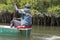 Rower in the boat