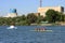 Rowers on the Guadalquivir river in Seville