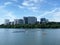 Rowers on the Potomac River in Front of Rosslyn Virginia