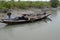 Rowing boat in the swampy areas of the Sundarbans, India