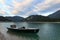 Rowing boat at Sylvensteinstausee