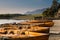 Rowing boats on Derwent Water