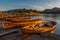 Rowing boats at Derwent Water