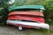 Rowing Club Canoes on a Trailer