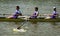Rowing game