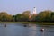 Rowing past Harvard University