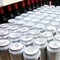 Rows of beer cans in the store of the shop