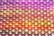 Rows of colourful LED light bulbs