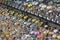 Rows of fake watches for sale on a market stall