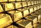 Rows of gold bars