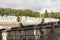 Rows of grave tombs and wall graves in Alto deSao Joao cemtery, Lisbon