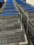 Rows of grocery carts