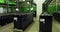 Rows of industrial storage batteries.A room used for backup or uninterruptible power supply.