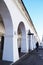 Rows in the Kostroma, a gallery of beautiful arches