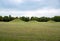 Rows of long and round Native American Hopewell burial mounds in Ohio