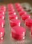 Rows of pink pills in the plastic tray as a symbol of modern medicine