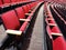 Rows of Red Theater Seats