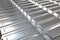 Rows of rendered silver bars