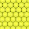 Rows with tennis balls