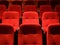 Rows of theater seats