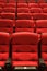 Rows of theater seats