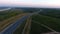 Rows of vineyard before harvesting