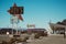 Roy`s CafÃƒÂ© and motel in Amboy, California, United states, alongside classic Route 66