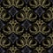 Royal 3d Baroque seamless pattern. Vintage vector ornate background. Luxury tapestry wallpaper. Antique grunge embroidered kingly