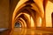 Royal Alcazar of Sevilla, Spain The Baths of Lady Maria de Padilla are rainwater tanks beneath the Patio del Crucero