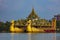 The royal barge in Rangoon Myanmar