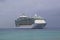 Royal Caribbean Freedom of the Seas Cruise Ship anchors at Port of George Town, Grand Cayman