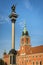 Royal Castle on Castle Square with king Sigismund III Vasa column in Warsaw