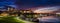 Royal Castle of Wawel by morning blue hour (panoramic)