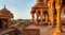 The royal cenotaphs of historic rulers, also known as Jaisalmer