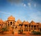 The royal cenotaphs of historic rulers, Jaisalmer, India.