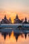 Royal cenotaphs of Orchha, Madhya Pradesh, India