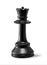 Royal Chess queen black image isolated on white background